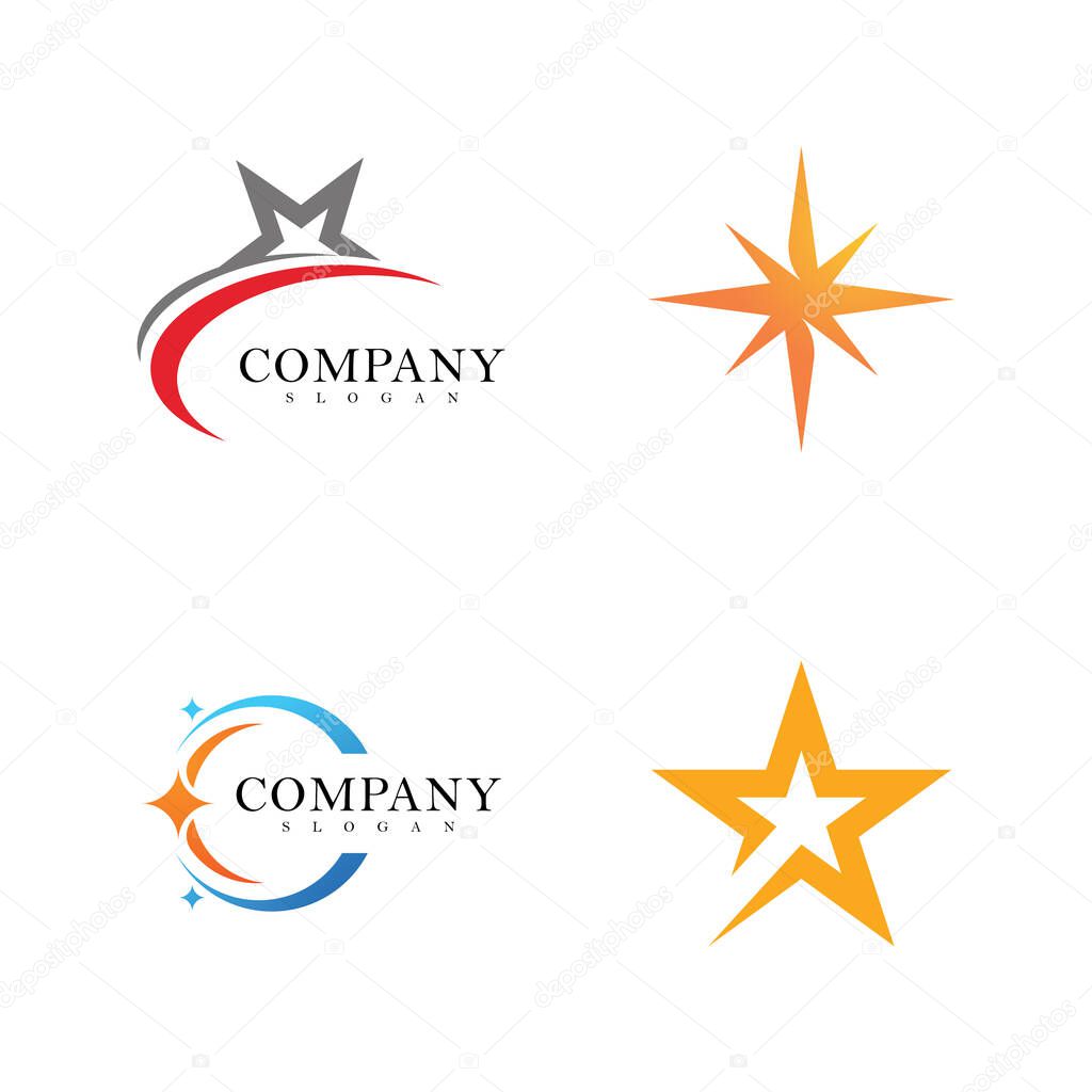 Star logo vector design template
