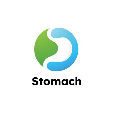 Mide Bakımı Logo Tasarım Şablonu, Yaratıcı Mide Sembolü