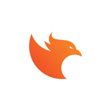 Phoenix Logo Tasarım Vektör Şablonu.