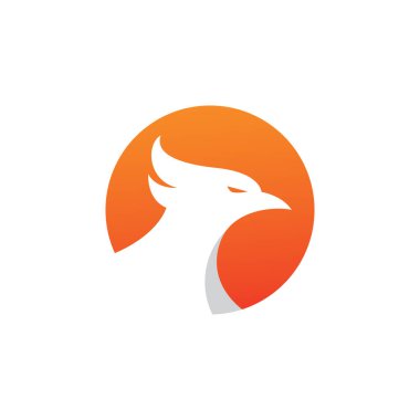 Phoenix Logo Tasarım Vektör Şablonu.