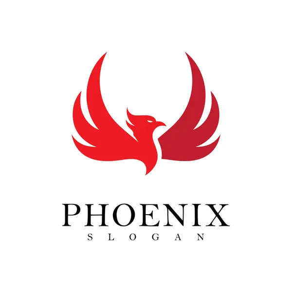 Phoenix Logo Tasarım Vektör Şablonu.