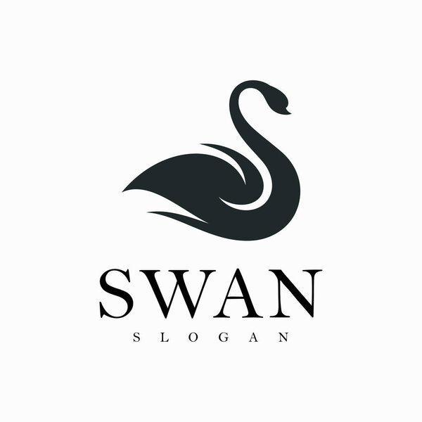 Swan Logo Simple and elegant vector symbol
