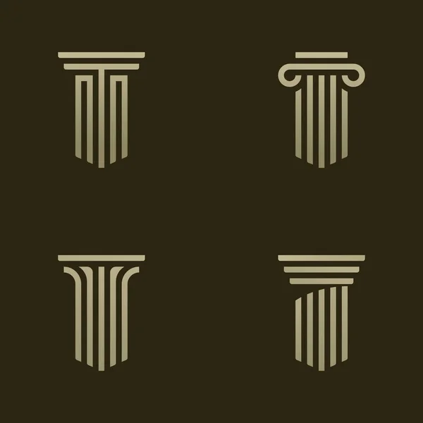 Pillar logo vector design template