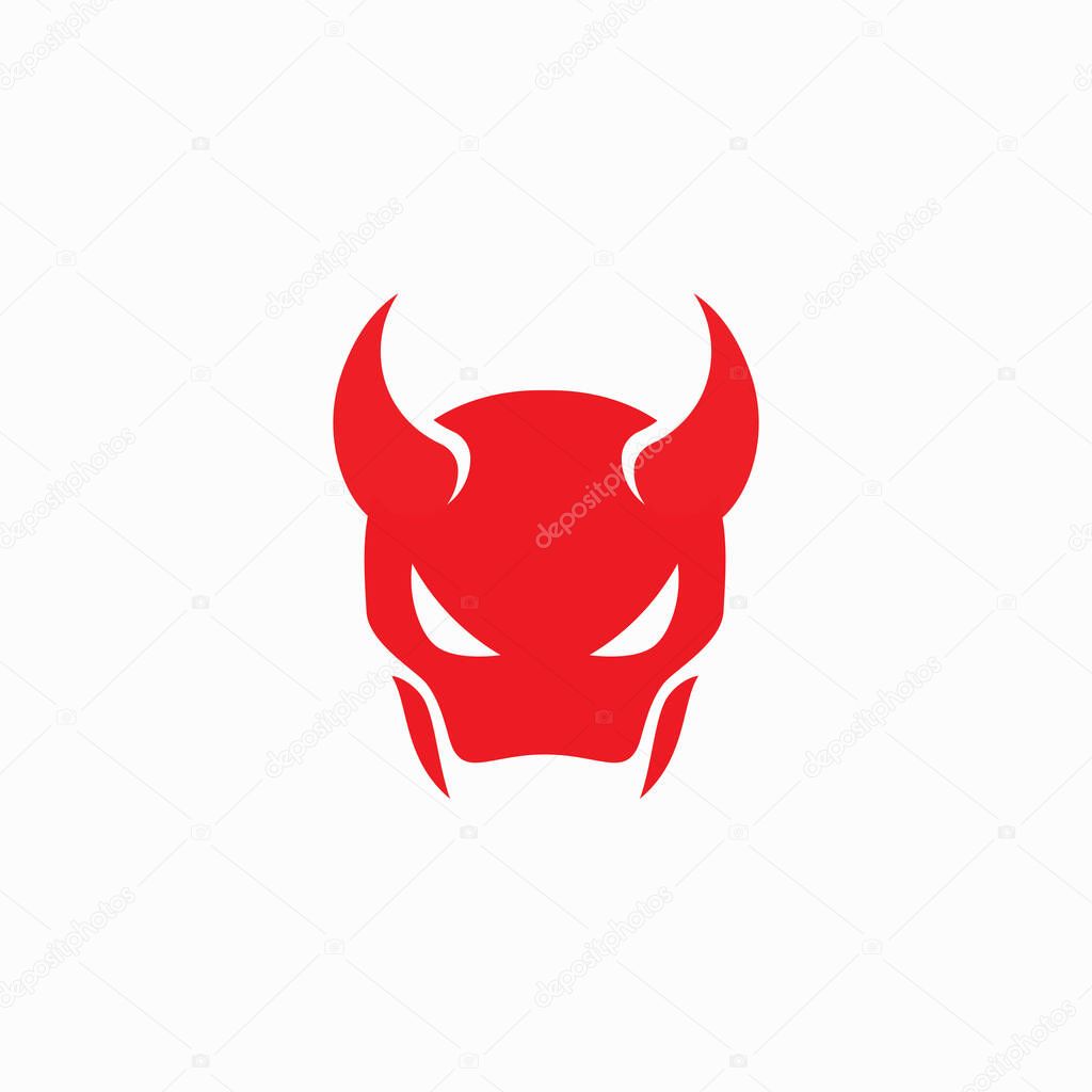 Devil logo symbol vector template