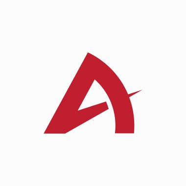 A harfi logo vektör şablon ögesi