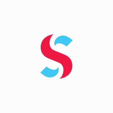 S harfi logo vektör şablonu. Yaratıcı S Letter ilk logo tasarımı
