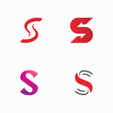 S harfi logo vektör şablonu. Yaratıcı S Letter ilk logo tasarımı