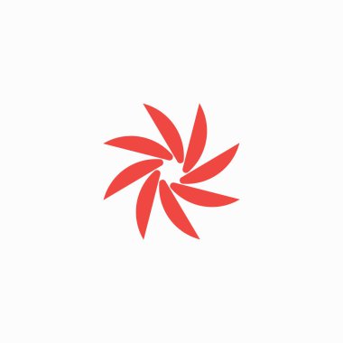 girdap simgesi logo vektör tasarım şablonu