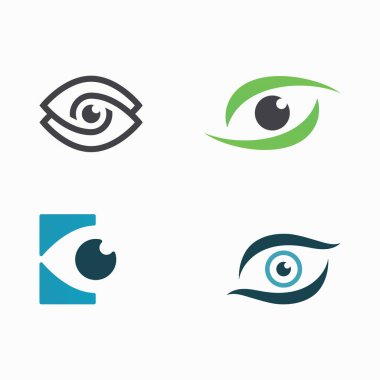 Göz Bakımı vektör logosu sembolü