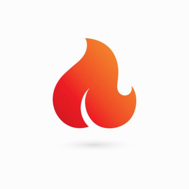 Alev Logosu Şablonu vektörü, Petrol gazı logosu kavramı
