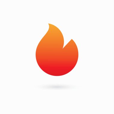 Alev Logosu Şablonu vektörü, Petrol gazı logosu kavramı