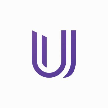 U harfi logo tasarım şablonu 