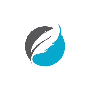 Tüy Logo Vektör Şablonu Sembolü