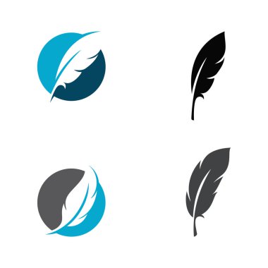 Tüy Logo Vektör Şablonu Sembolü
