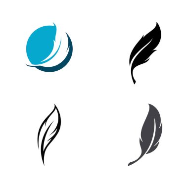 Tüy Logo Vektör Şablonu Sembolü