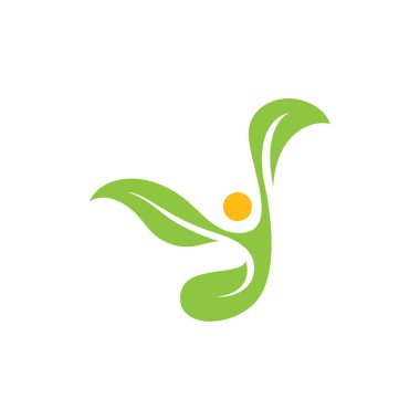 Bitki Tohumları Logo Vektörü Konsepti Şablonu 