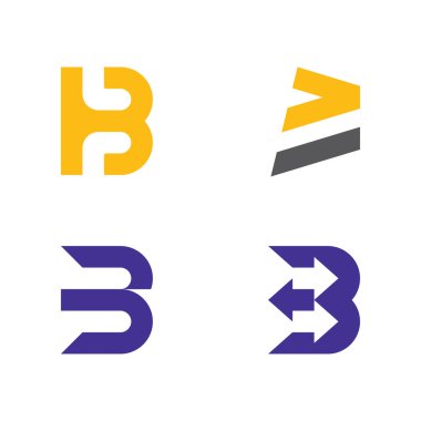 B letter Initial Logo design Template