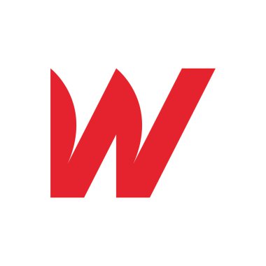 İlk harf W logo vektörü şablonu