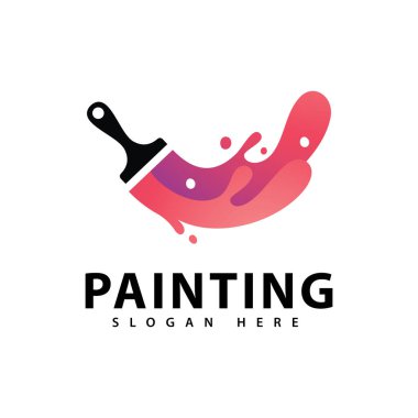 Renkli boyama biçimi, Vektör logosu illüstrasyonu