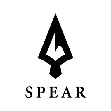 Mızrak logo vektör şablon tasarımı