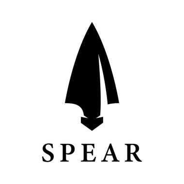 Mızrak logo vektör şablon tasarımı