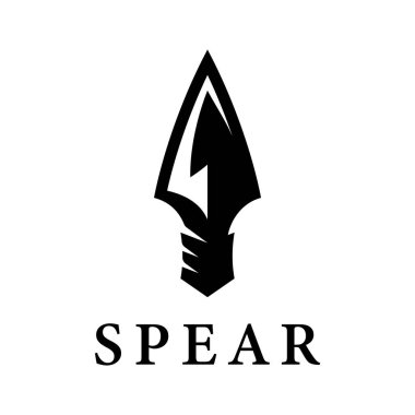 Mızrak logo vektör şablon tasarımı