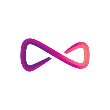 Sonsuzluk logo taşıyıcı şablonu tasarımı