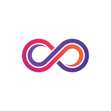 Sonsuzluk logo taşıyıcı şablonu tasarımı