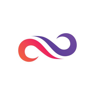 Sonsuzluk logo taşıyıcı şablonu tasarımı