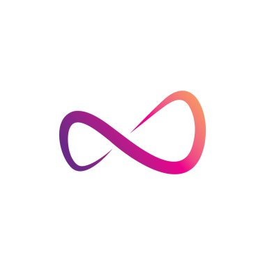 Sonsuzluk logo taşıyıcı şablonu tasarımı