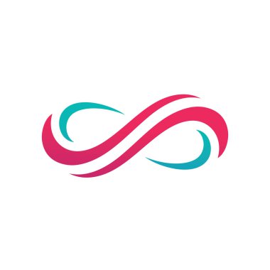 Sonsuzluk logo taşıyıcı şablonu tasarımı