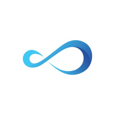 Sonsuzluk logo taşıyıcı şablonu tasarımı