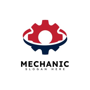 Mekanik Vites Logosu Vektör Elementi