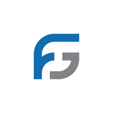 FG, GF Soyut Harfler Logosu sembolü