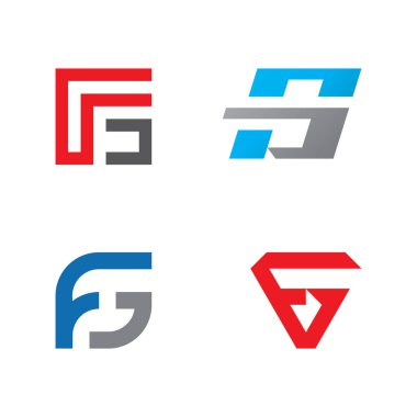 FG, GF Soyut Harfler Logosu sembolü