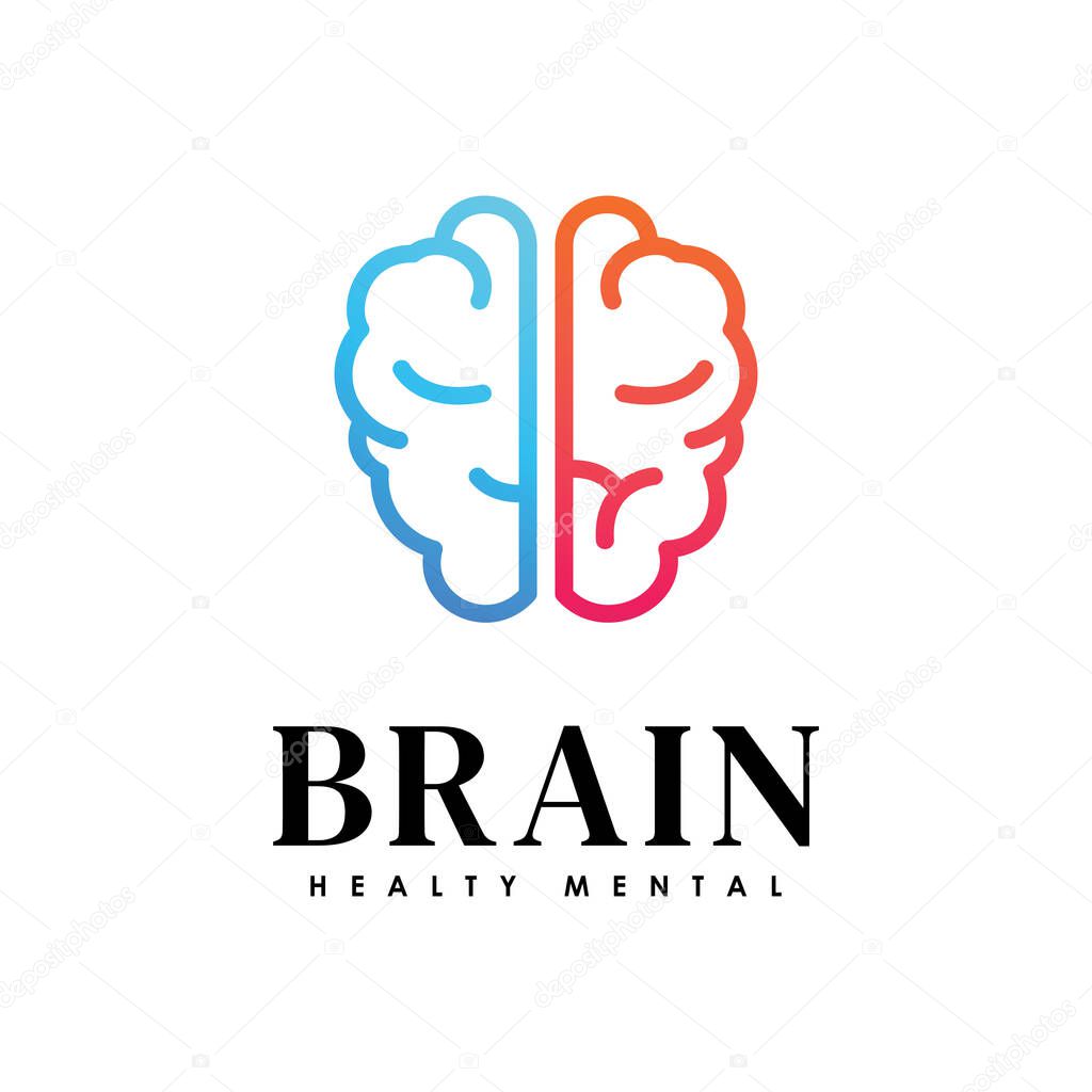 Creative Abstract Brain Or Mental Health Logo Vector