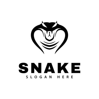 Yılan logosu vektör silueti sembol dizayn şablonu