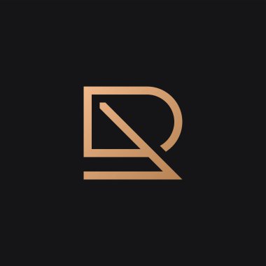 R harfi logo tasarımı logo şablonu, yaratıcı R logo vektör sembolü