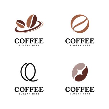 kahve logo vektör simgesi tasarım