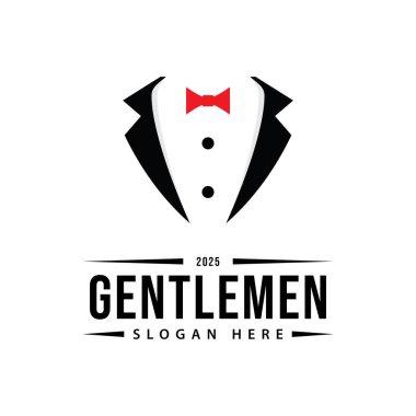 Smokinli adam logosu ve sembolleri şablonu