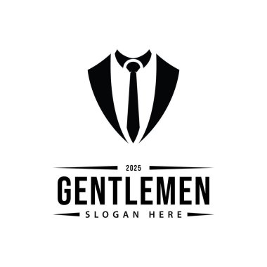 Smokinli adam logosu ve sembolleri şablonu