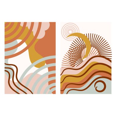 Genel estetik, organik formlar ve soluk renkler üzerine odaklanarak rahatlatıcı ve çağdaş.