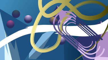 mor ve mavi renkli daire ve çizgilerle soyut renkli arkaplan