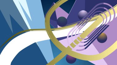 Soyut arkaplan, geleceksel şekiller bileşim, vektör illüstrasyonu 10 birim.