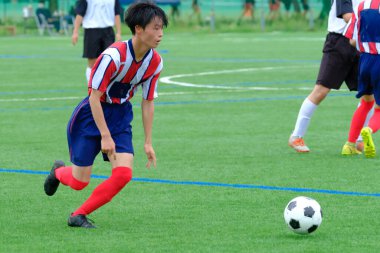 Hokkaido japan 'da futbol maçı