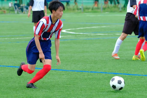 北海道のサッカーの試合 — ストック写真