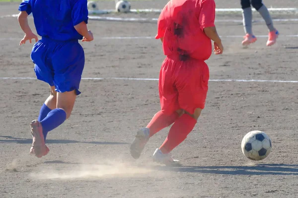 Fotbalový Zápas Hokkaido Japonsku — Stock fotografie