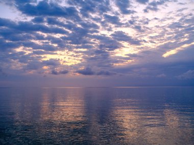 İriomote adasındaki güzel sabah manzarası