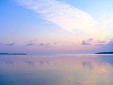 İriomote adasındaki güzel sabah manzarası
