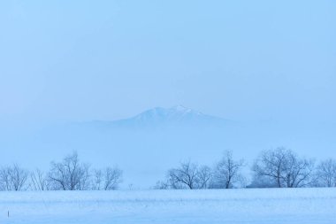 Kış Hokkadio 'sunda hidaka sıradağları
